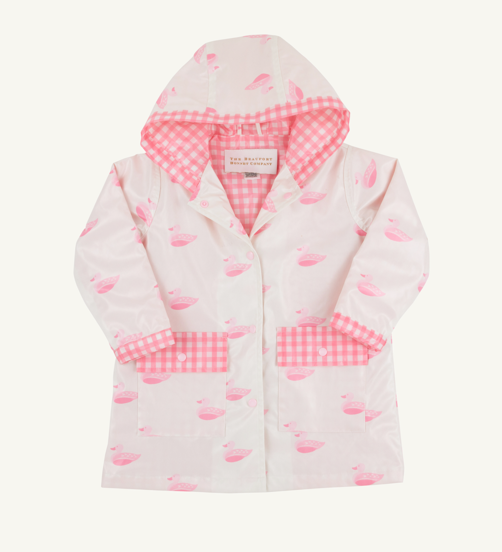 Liquid Sunshine Slicker RainCoat- Pink Ducks