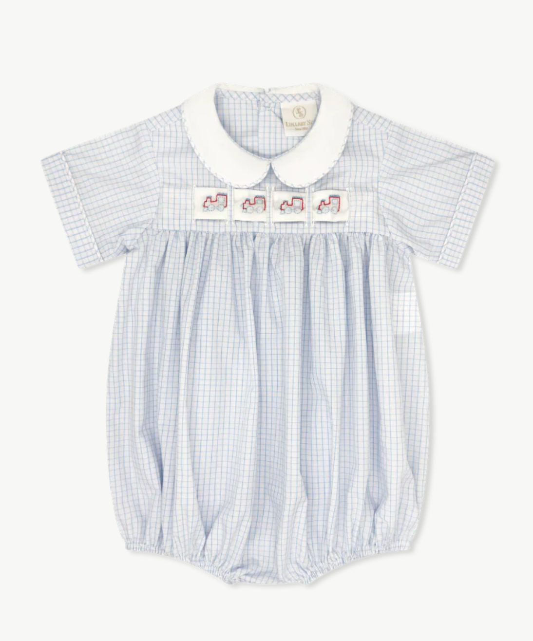 Noahs Ribbon Bubble- Classic Blue Windowpane