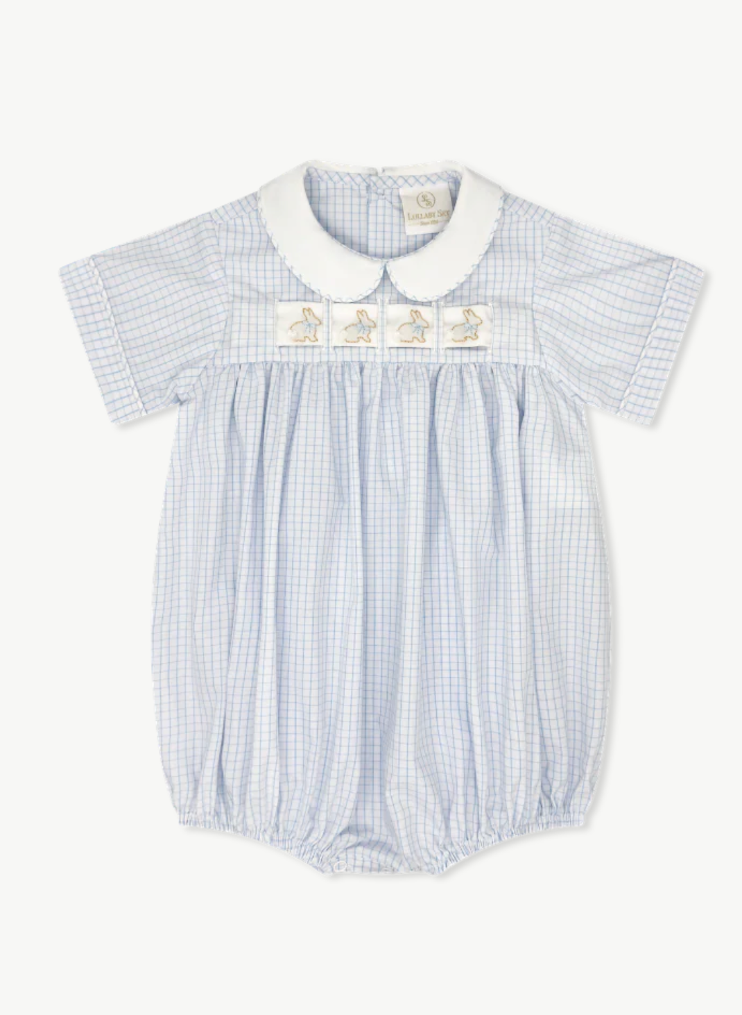 Noahs Ribbon Bubble- Classic Blue Windowpane