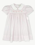 Ruth Ribbon Dress- Pink Windowpane