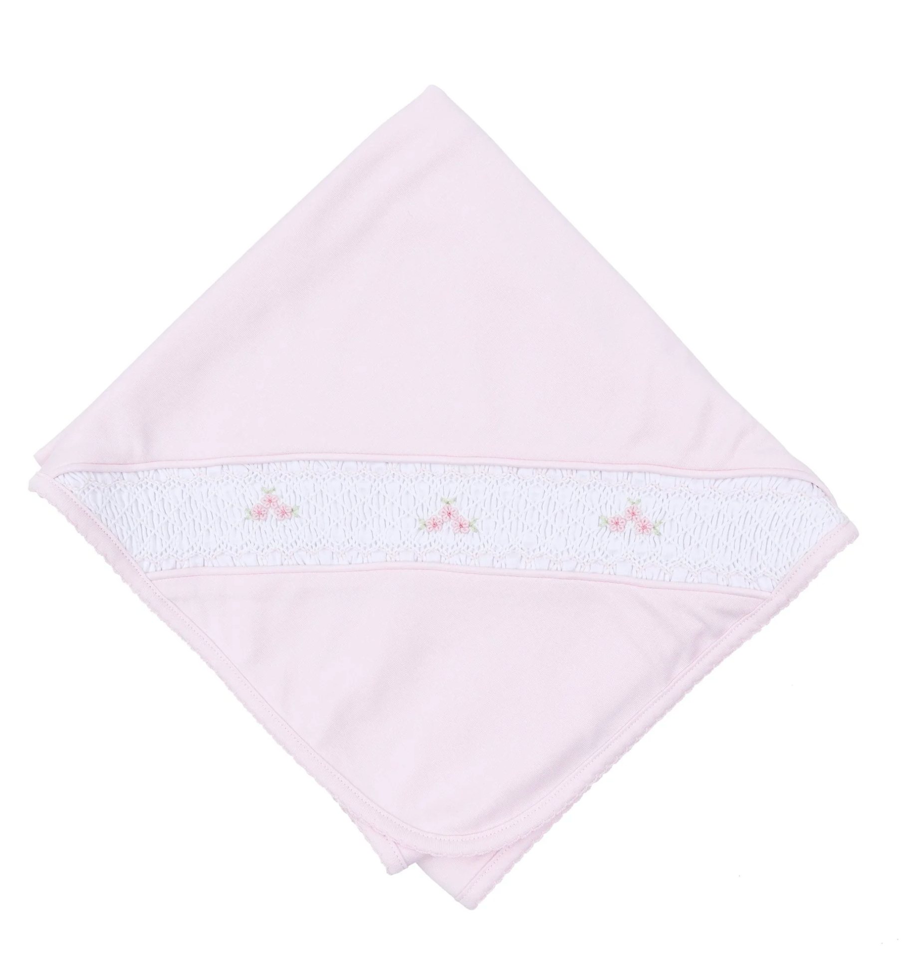 Willow and Walkers Smocked Receiving Blanket