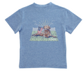 Retriver on weathered Blue T Shirt