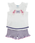 Bows and Ballet Knit Short Set