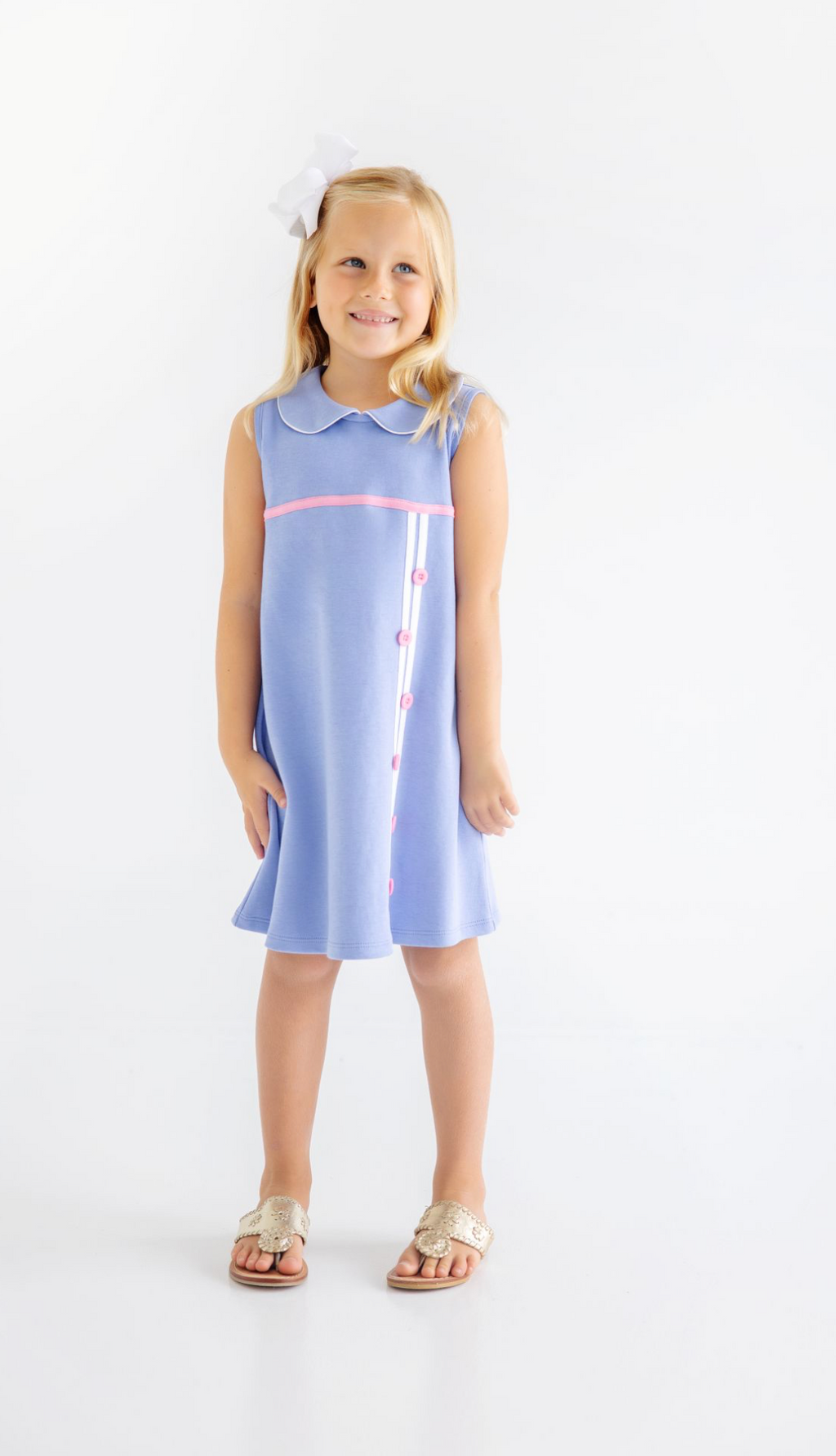 Luannes Lunch Dress- Park City Periwinkle