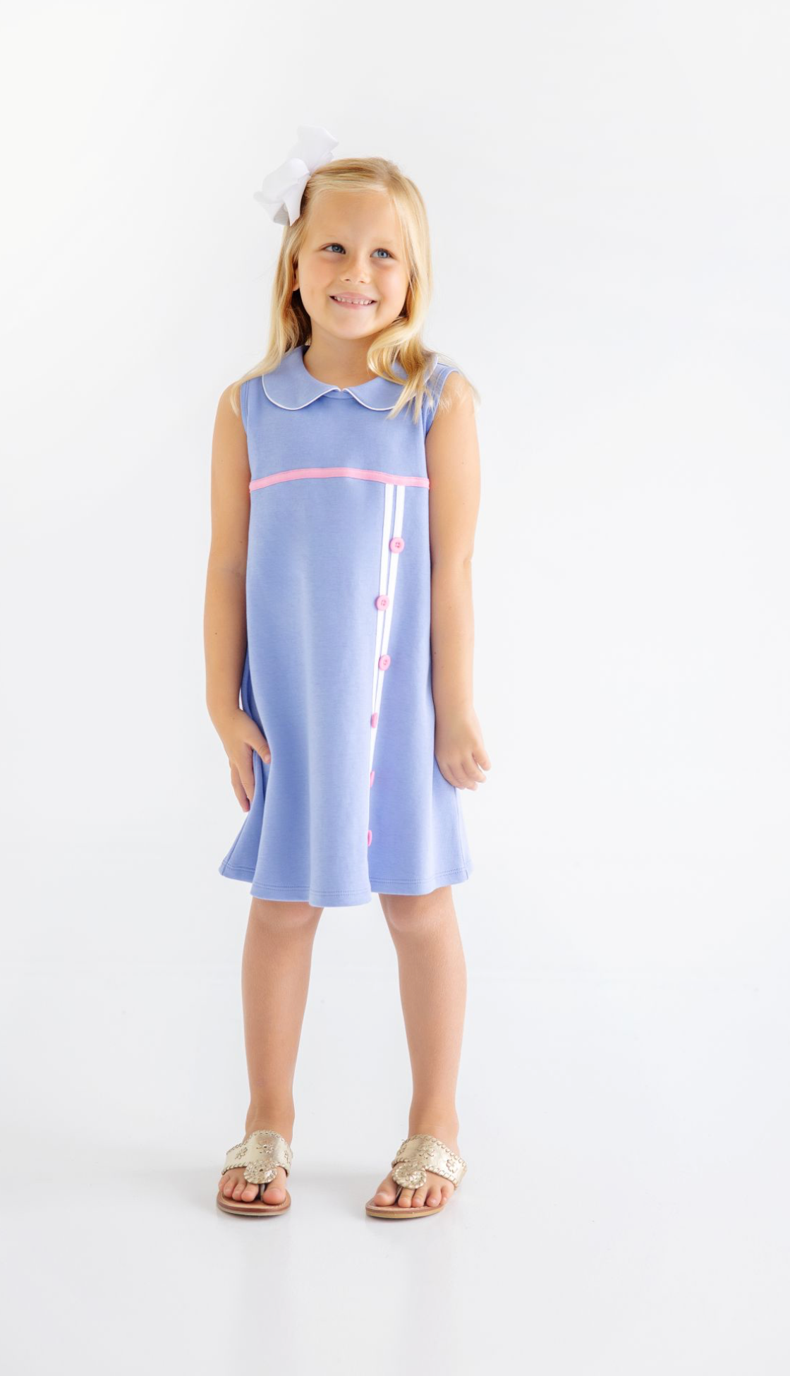 Luannes Lunch Dress- Park City Periwinkle
