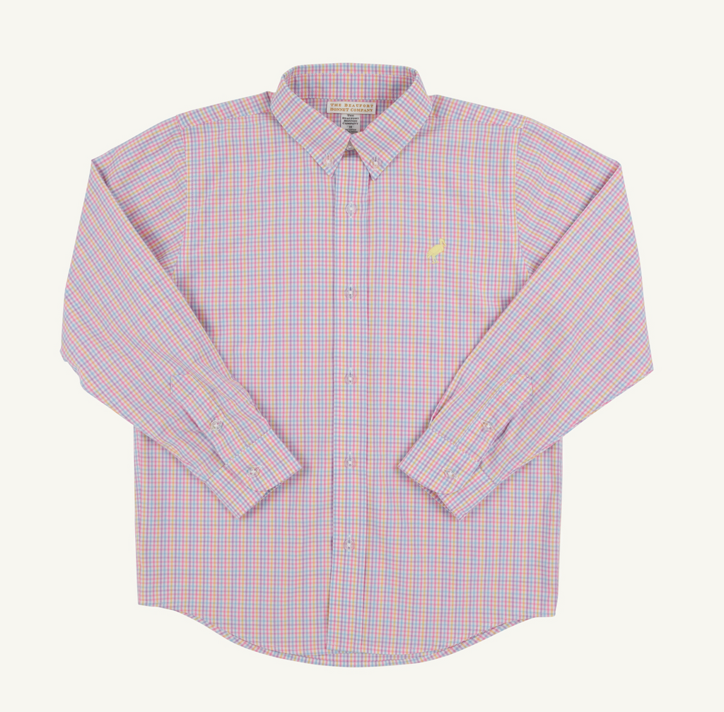 Deans List Dress Shirt-Woodstock Park Plaid
