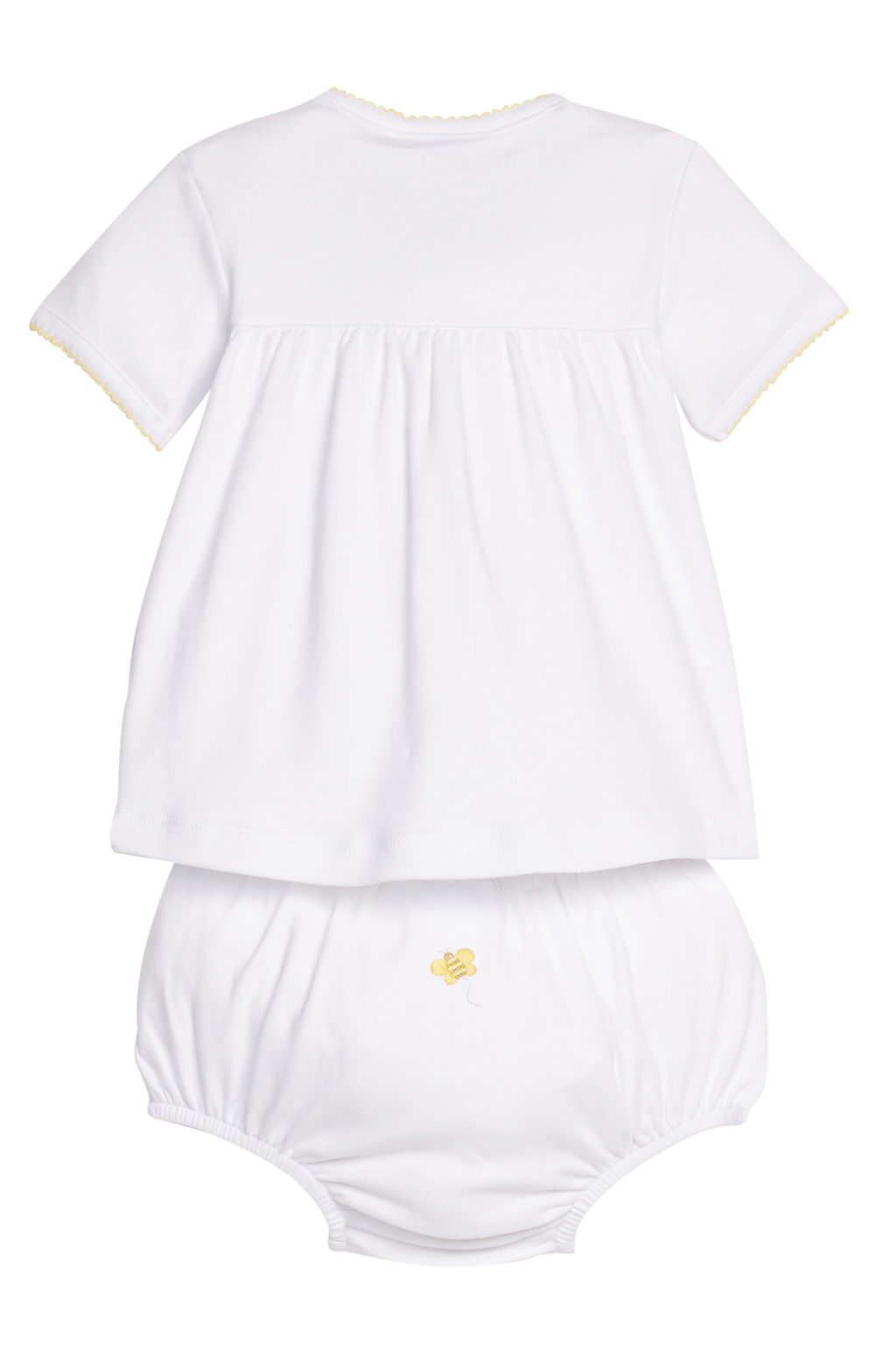Pinpoint Layette Knit Set - Bee