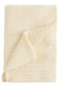 Cable Knit Blanket - Yellow