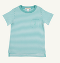 Carter Crew Neck-Turks Teal Stripe/Turks Teal