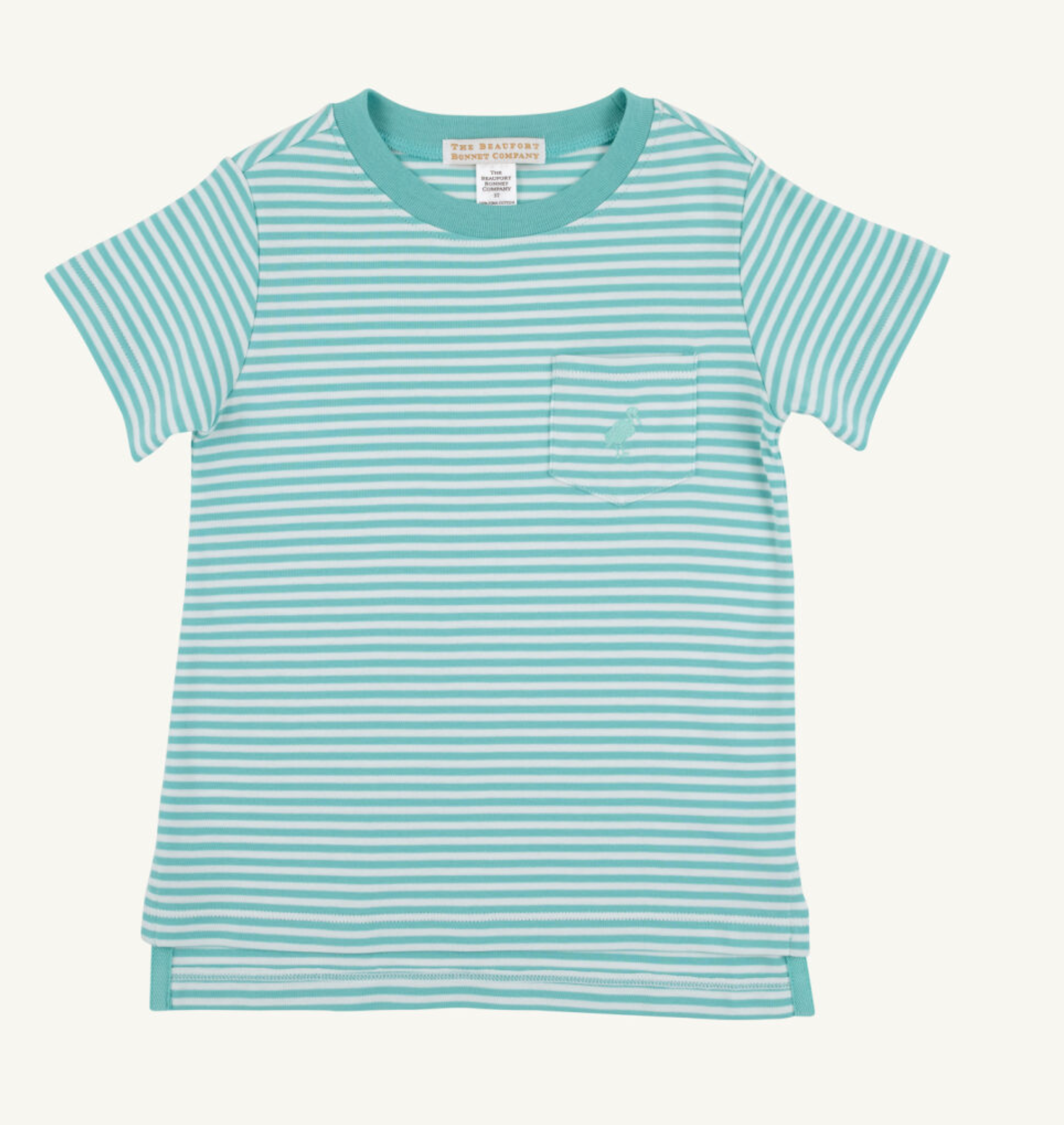 Carter Crew Neck-Turks Teal Stripe/Turks Teal