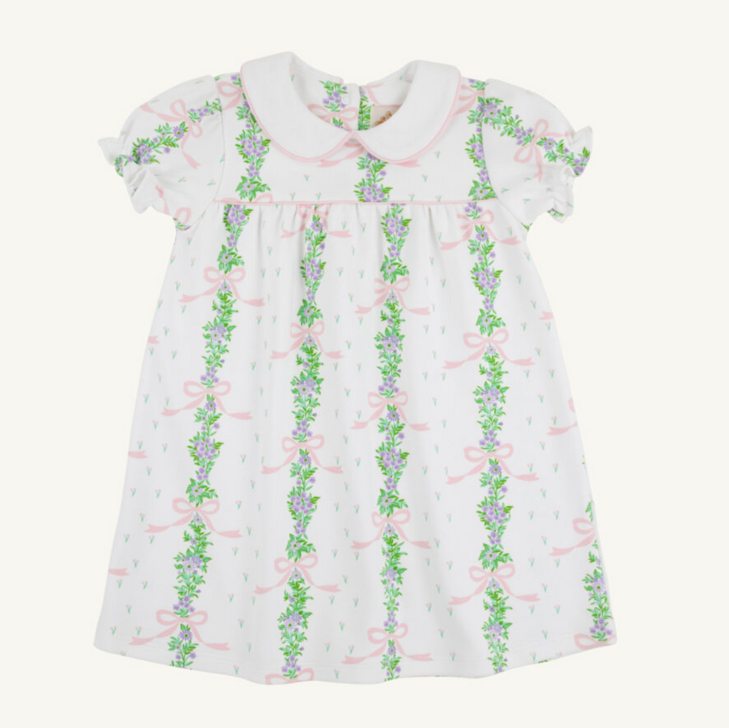 Holly Day Dress-Fincastle FLoral (Large)/Palm Beach Pink