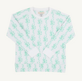 Cassidy Comfy Crewneck-Befitting Bows & Worth Avenue White