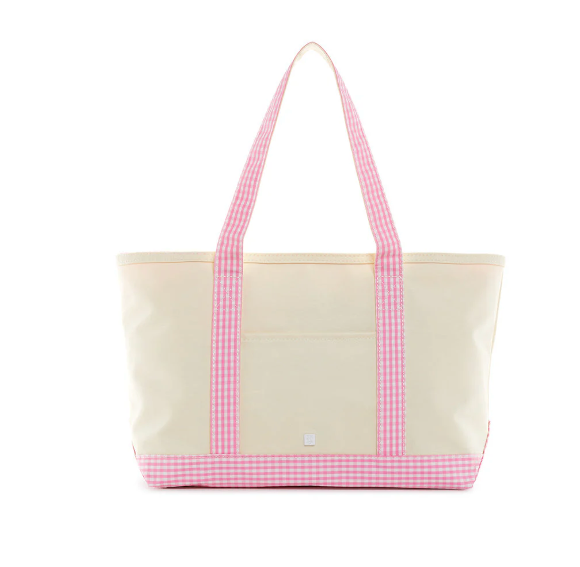 Medium tote- Gingham Pink Trim
