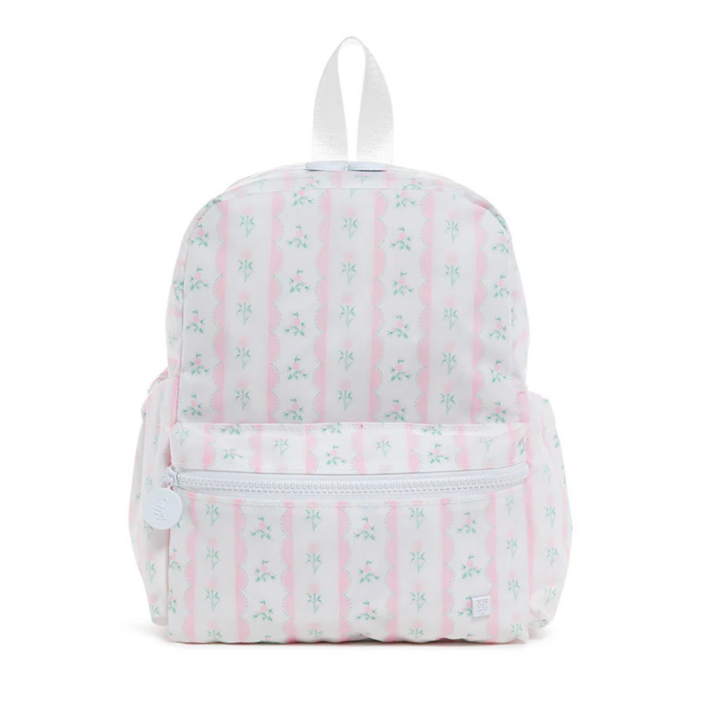 Mini Backpack- Ribbon Floral Pink