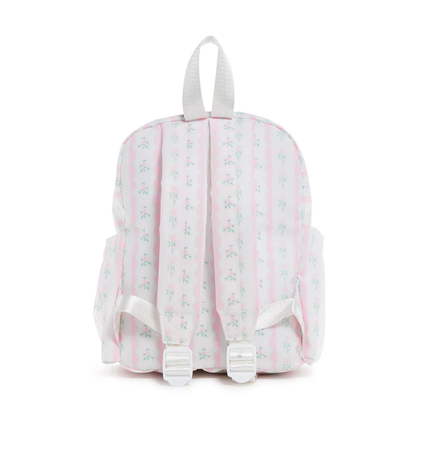 Mini Backpack- Ribbon Floral Pink