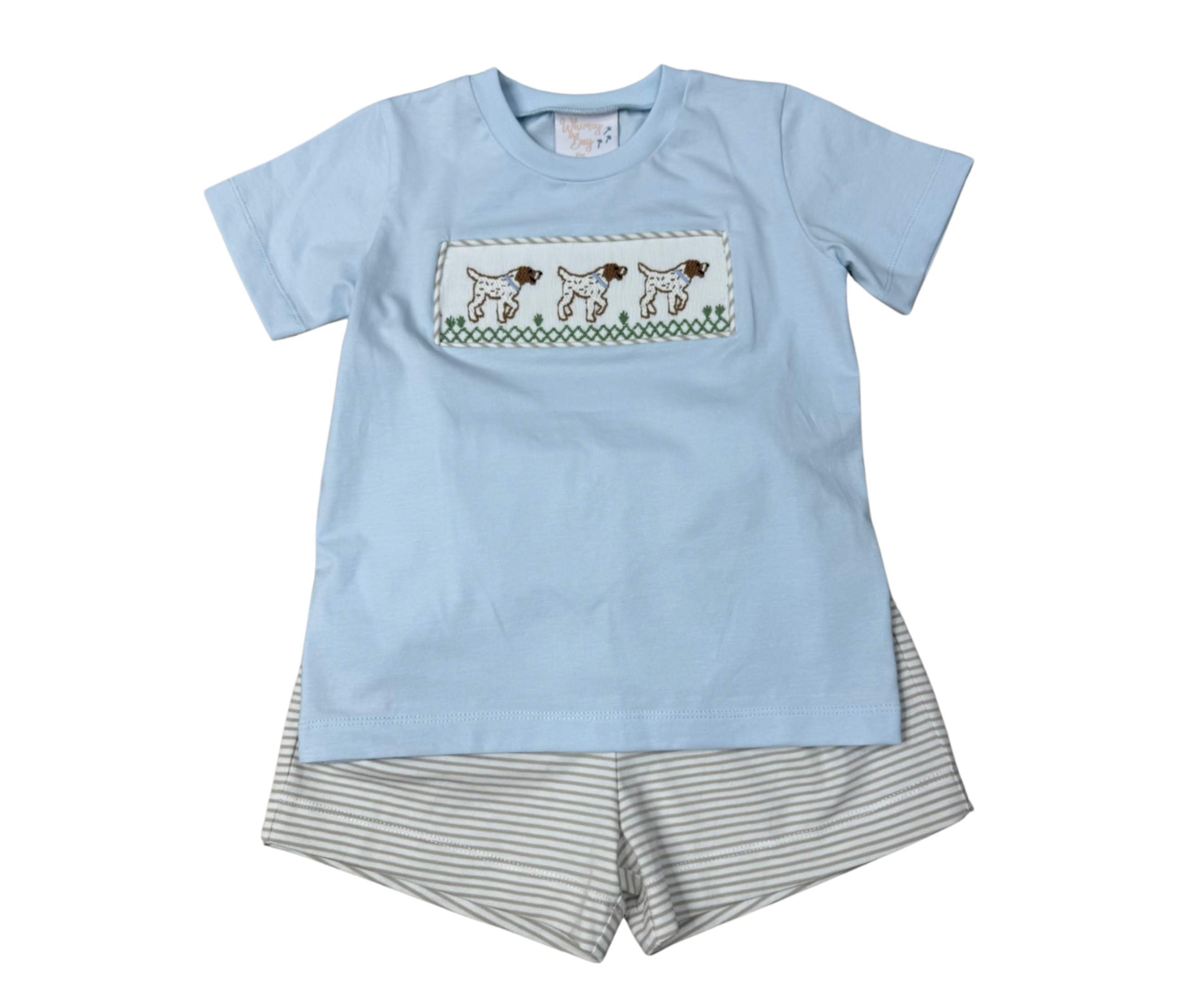 pointer smocked Short Set