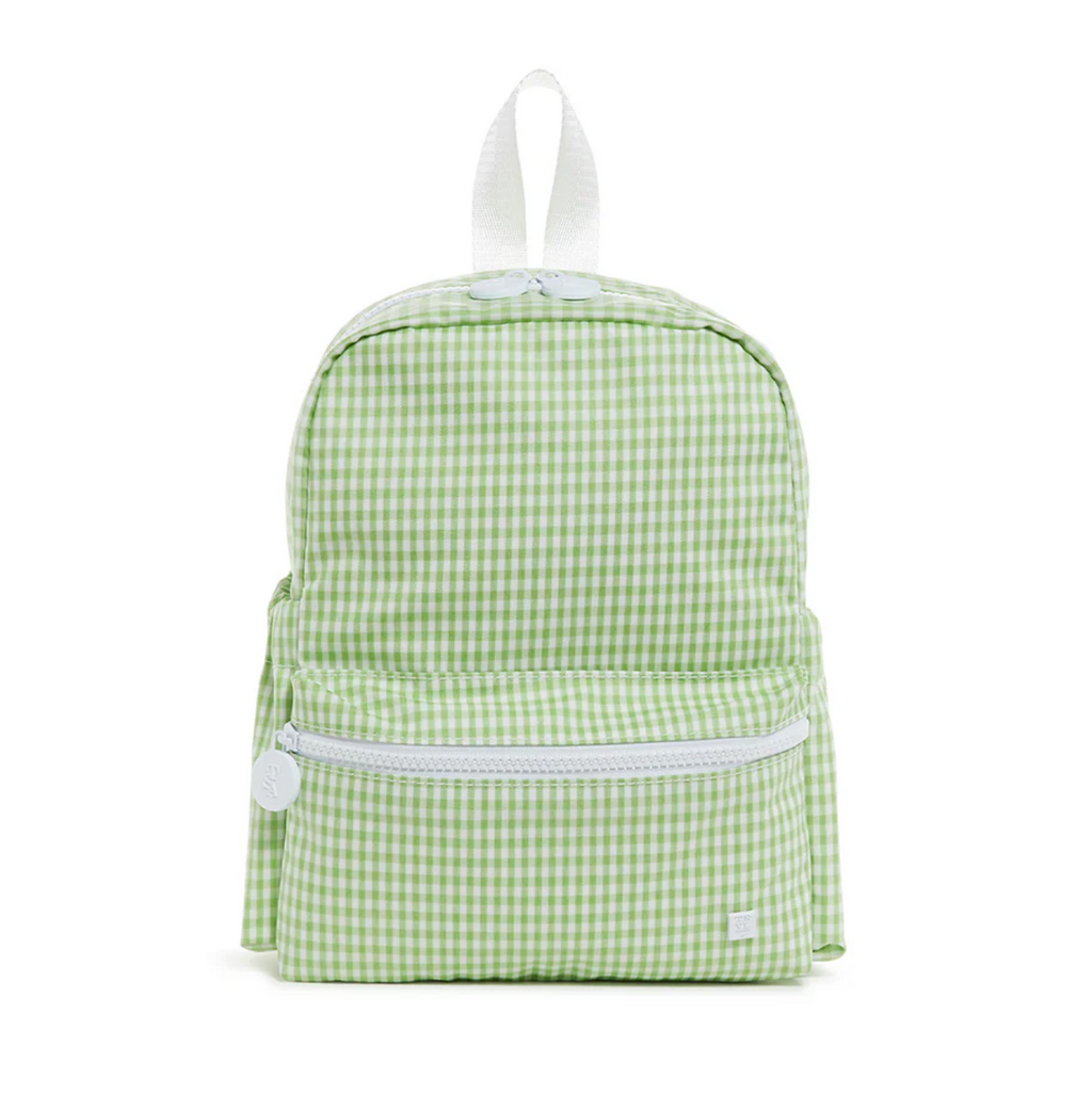 Mini Backpack- Gingham Leaf
