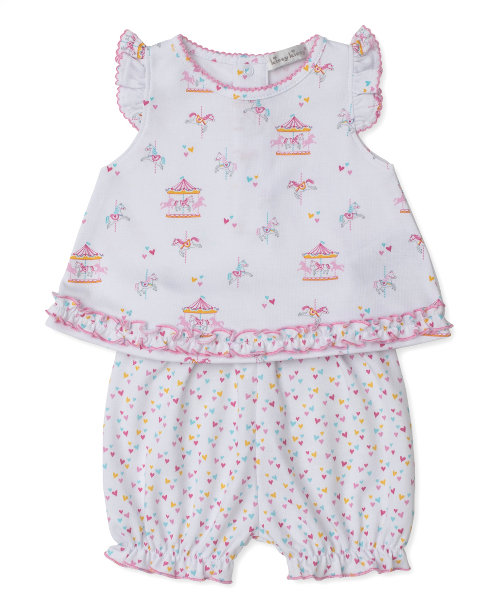 carousel magic hearts sunsuit set