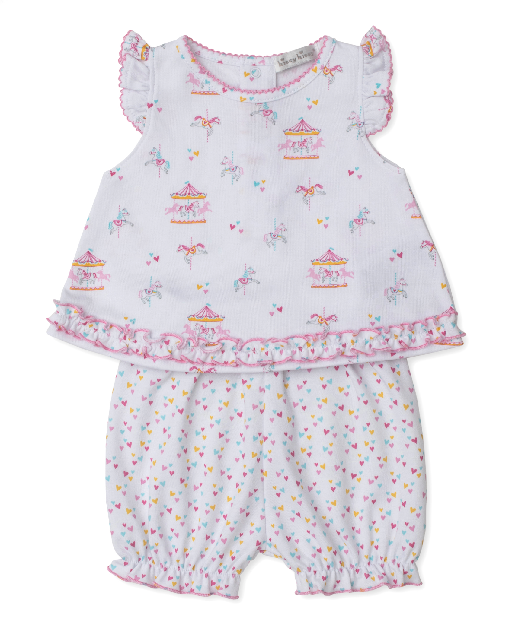 carousel magic hearts sunsuit set