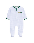 Little Farmer applique Footie