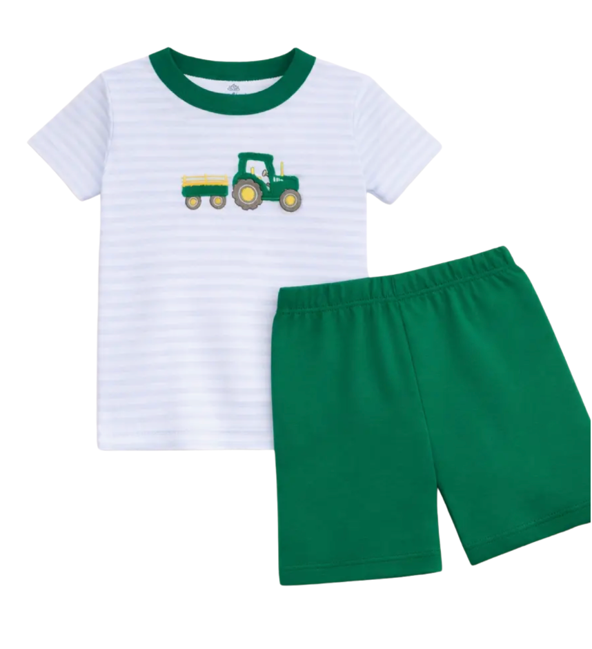 Little Farmer Appliqué Short Set