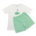 Golf Set Green Stripe