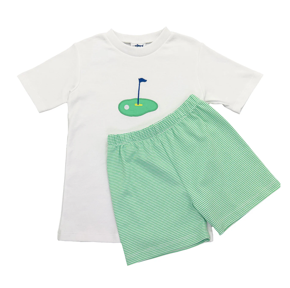 Golf Set Green Stripe