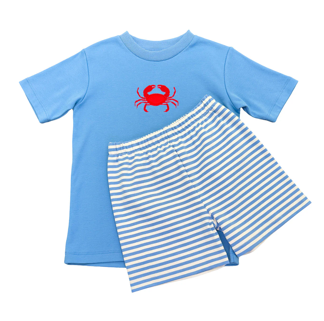 Crab Set Blue Stripe