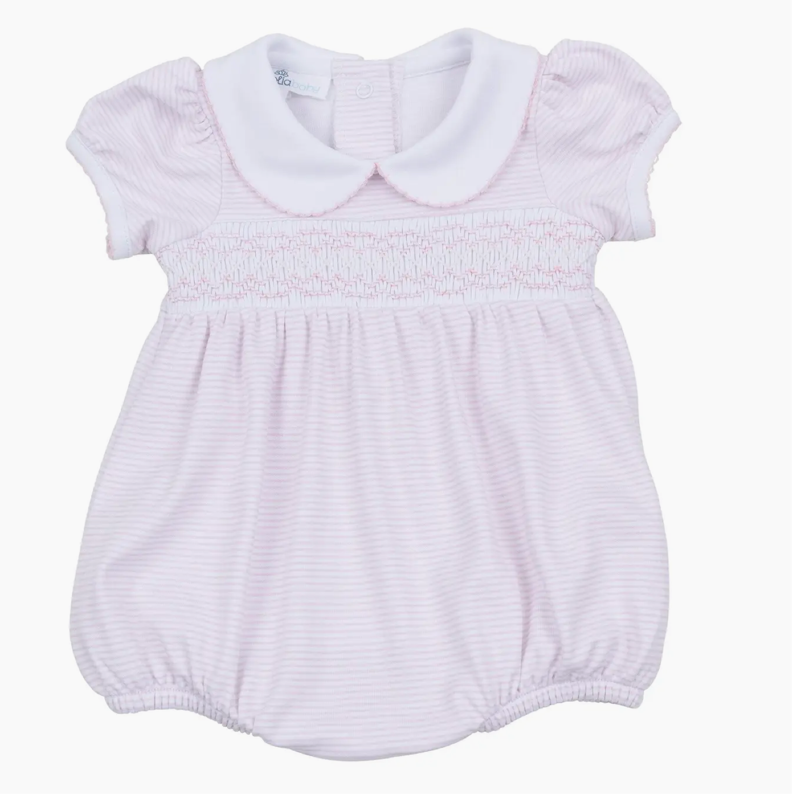 Mini Stripes Smocked Bubble