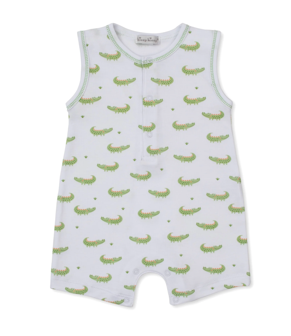 Crocodile Camp Sleeveless Playsuit