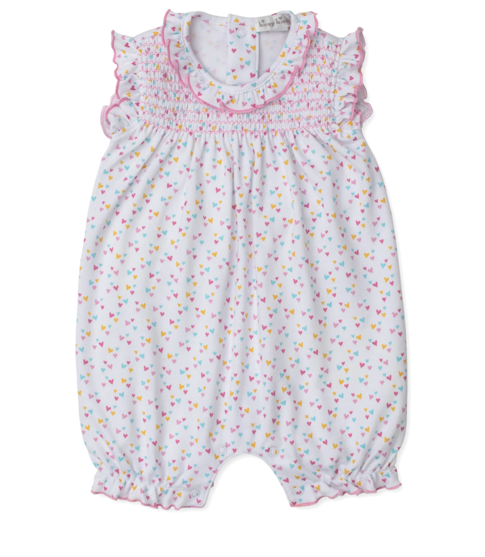 Carousel Magic Hearts Short Smocked Playsuit