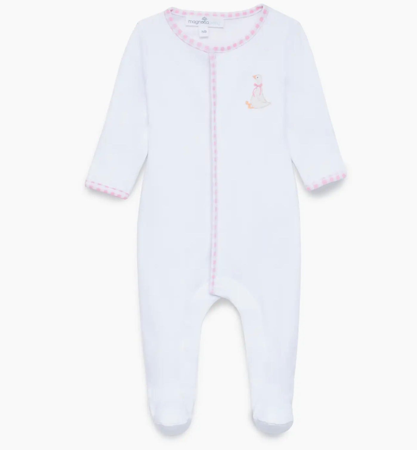 Silly Goose Footie- Pink