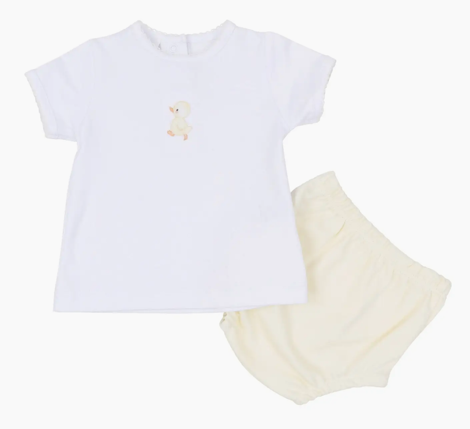 Downy Ducklings Embroidered Diaper Cover Set