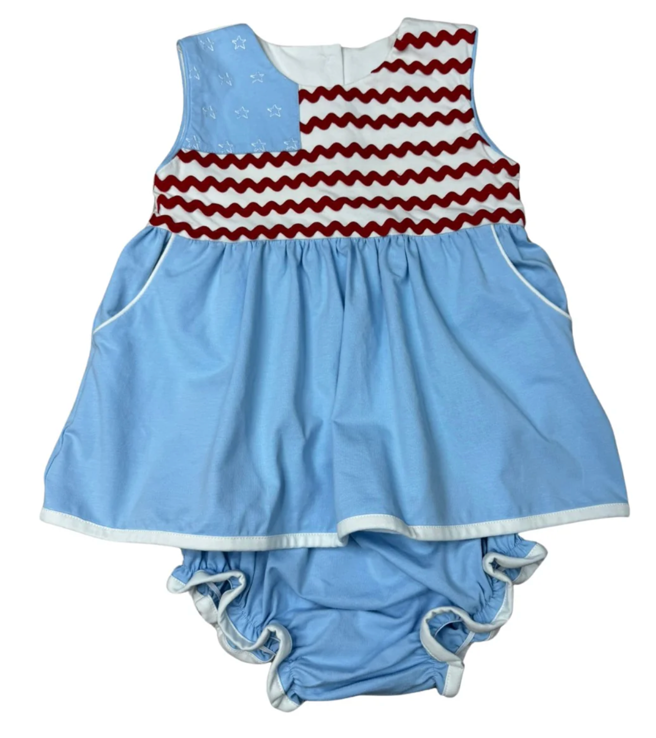Ric Rac & Stars Bloomer Set