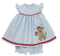 Patriotic Pup Knit Float with Bloomer