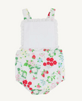 Sally Sunsuit- Berry Sweet with Worth Avenue White