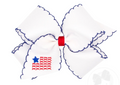 King Patriotic Embroidery Bow