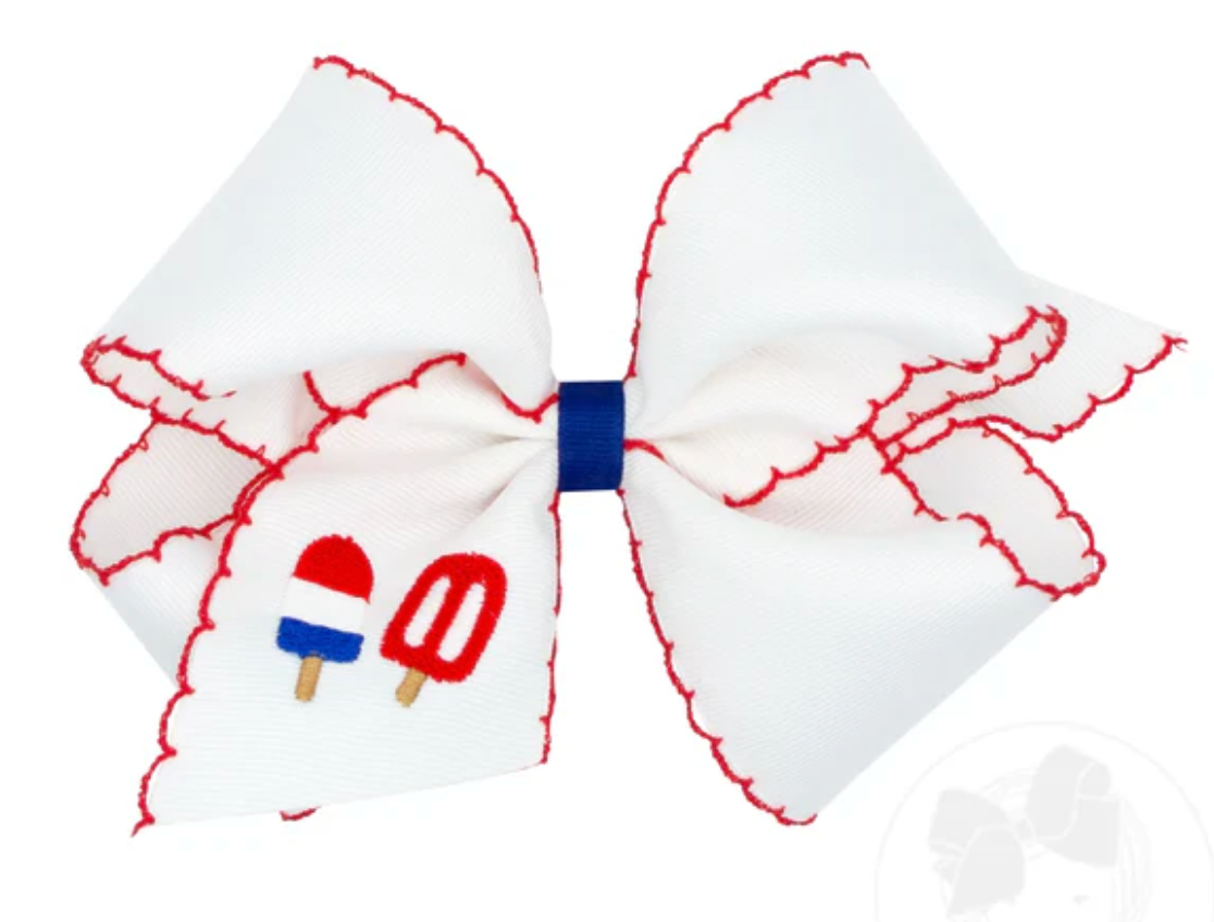King Patriotic Embroidery Popsicles
