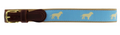 Belt- Golden Dog/  Light Blue