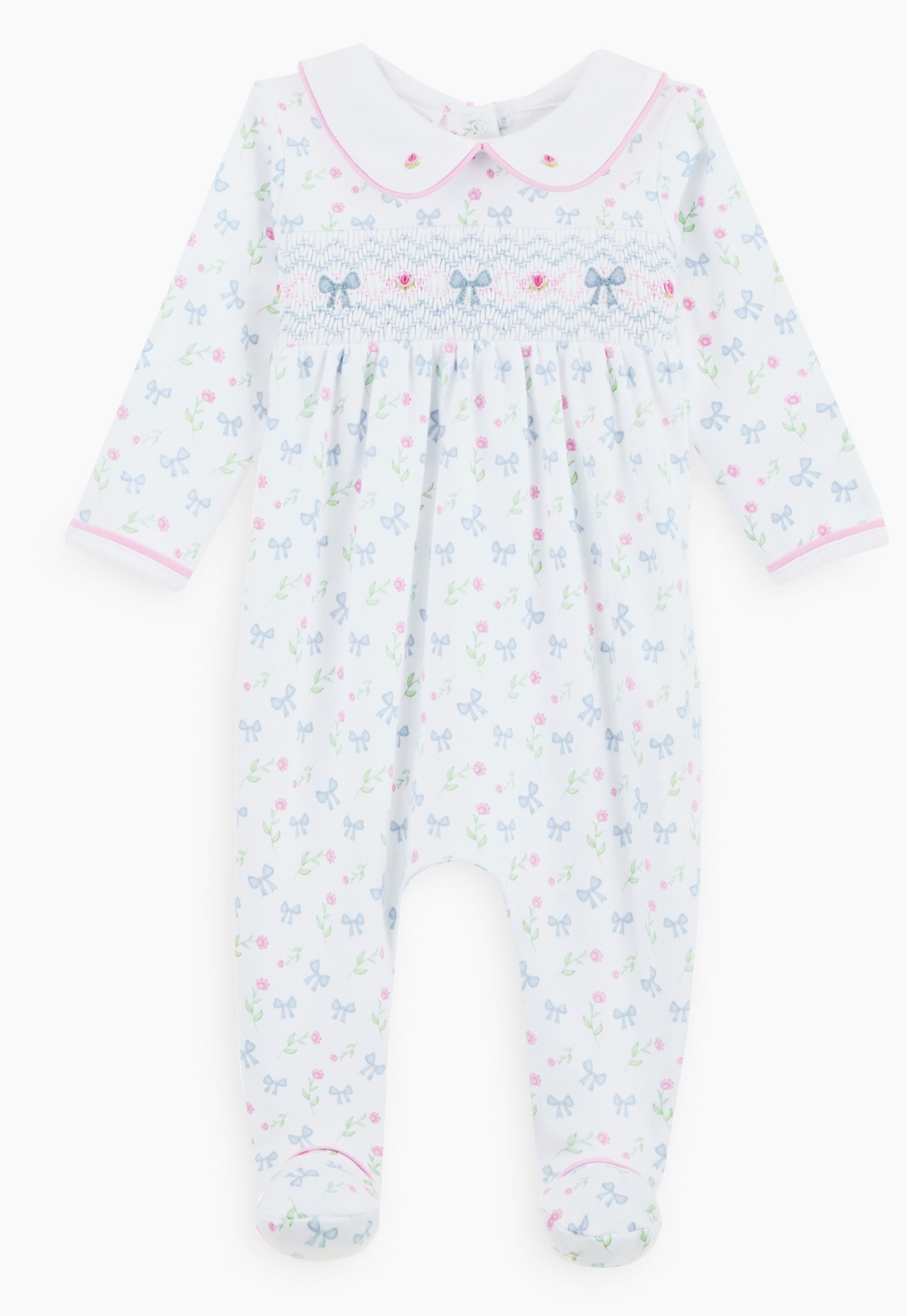 Evelyn's Classics Smocked Footie