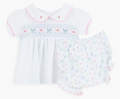 Evelyn's Classic Smocked Diaper Cover Set