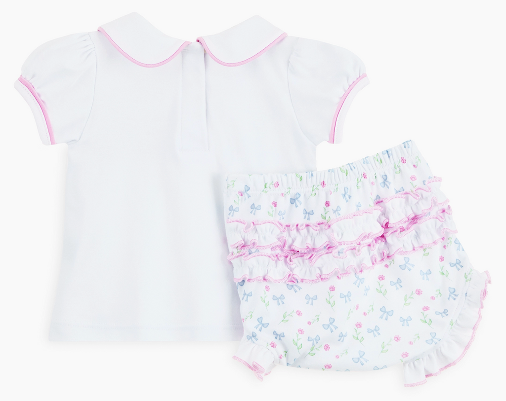 Evelyn's Classic Smocked Diaper Cover Set