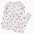 Sweet Golden Long Pajamas- pink