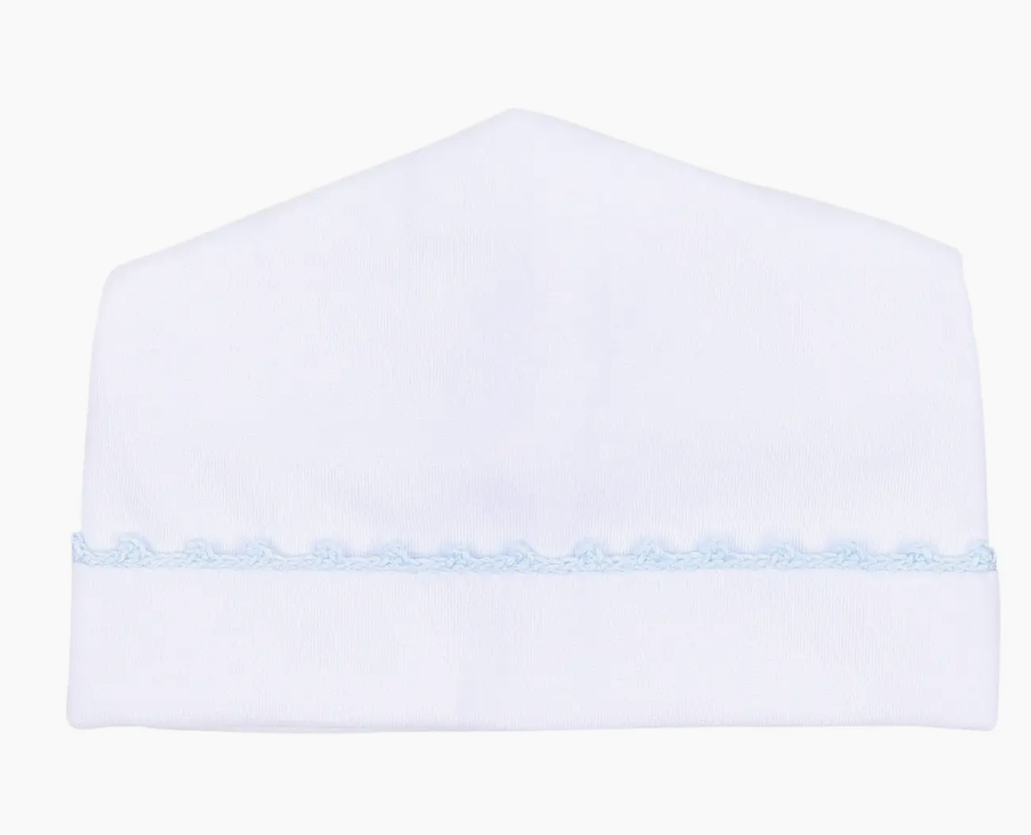 Baby Joy Crochet Trim Hat- Blue