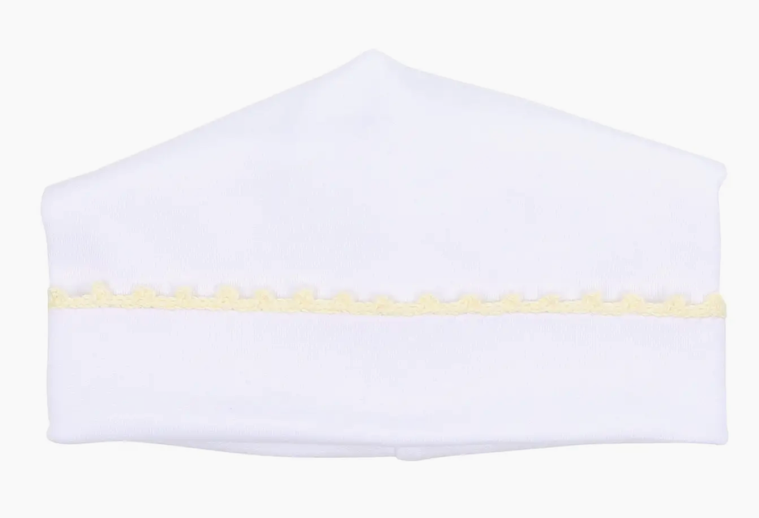 Baby Joy Crochet Trim Hat- Yellow