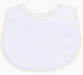 Baby Joy Crochet Trim Bib- Yellow