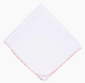 Baby Joy Crochet Trim Receiving Blanket- Pink