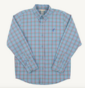 Deans List Dress Shirt- Plaid/ Barbados Blue