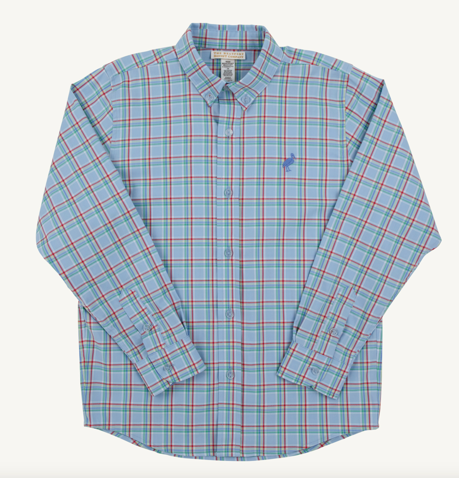 Deans List Dress Shirt- Plaid/ Barbados Blue