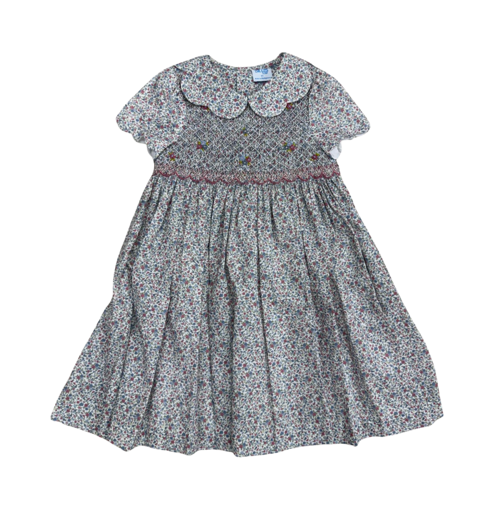 Fall Blossom Smocked Dress